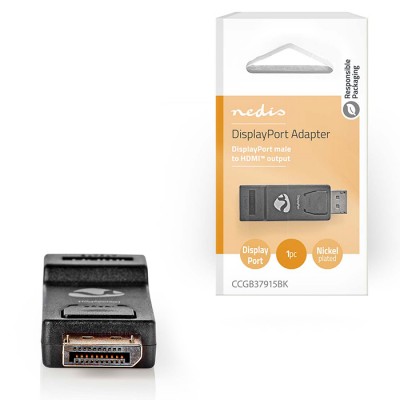 Αντάπτορας DisplayPort αρσ. σε HDMI θηλ. Αντάπτορας DisplayPort αρσ. σε HDMI θηλ.