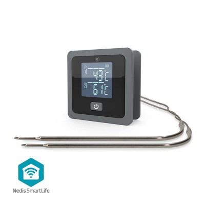Smart Bluetooth θερμόμετρο κρέατος με 2 αισθητήρες και έλεγχο μέσω εφαρμογής. Smart Bluetooth θερμόμετρο κρέατος με 2 αισθητήρες και έλεγχο μέσω εφαρμογής.