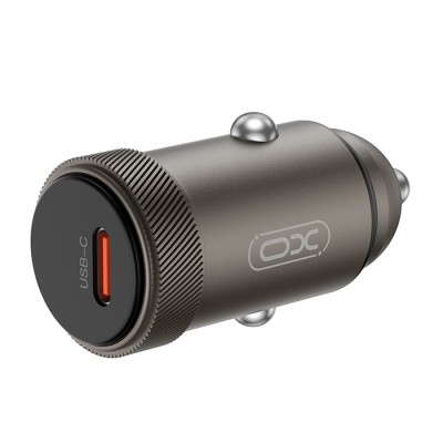 Universal φορτιστής αυτοκινήτου USB-C max.30W, σε γκρι χρώμα Universal φορτιστής αυτοκινήτου USB-C max.30W, σε γκρι χρώμα