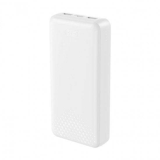 Powerbank 20.000 mAh με 3 θύρες USB (2x USB-A, 1x USB-C), σε λευκό χρώμα Powerbank 20.000 mAh με 3 θύρες USB (2x USB-A, 1x USB-C), σε λευκό χρώμα