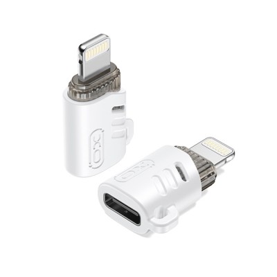 Αντάπτορας USB High-Speed type-C θηλ. - Lightning αρσ. , σε λευκό χρώμα Αντάπτορας USB High-Speed type-C θηλ. - Lightning αρσ. , σε λευκό χρώμα