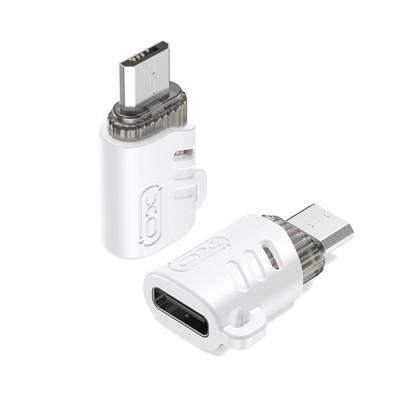 Αντάπτορας USB High-Speed type-C θηλ. - Micro USB αρσ., σε λευκό χρώμα Αντάπτορας USB High-Speed type-C θηλ. - Micro USB αρσ., σε λευκό χρώμα