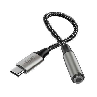 Καλώδιο-αντάπτορας USB High-Speed Type-C αρσ. - 3.5mm θηλ., 0.13m σε γκρι χρώμα Καλώδιο-αντάπτορας USB High-Speed Type-C αρσ. - 3.5mm θηλ., 0.13m σε γκρι χρώμα
