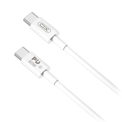Καλώδιο USB High-Speed Τype-C αρσ. - USB Type-C αρσ. 60W, 2.00m σε λευκό χρώμα Καλώδιο USB High-Speed Τype-C αρσ. - USB Type-C αρσ. 60W, 2.00m σε λευκό χρώμα