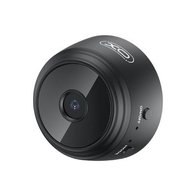 Mini Wi-Fi επαναφορτιζόμενη κάμερα 0.3MP για εσωτερικούς χώρους, με μαγνητική επιφάνεια σε μαύρο χρώμα Mini Wi-Fi επαναφορτιζόμενη κάμερα 0.3MP για εσωτερικούς χώρους, με μαγνητική επιφάνεια σε μαύρο χρώμα