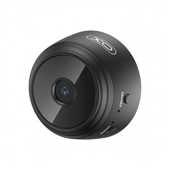 Mini Wi-Fi επαναφορτιζόμενη κάμερα 0.3MP για εσωτερικούς χώρους, με μαγνητική επιφάνεια σε μαύρο χρώμα Mini Wi-Fi επαναφορτιζόμενη κάμερα 0.3MP για εσωτερικούς χώρους, με μαγνητική επιφάνεια σε μαύρο χρώμα