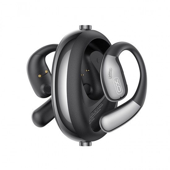 Bluetooth ακουστικά handsfree με τεχνολογία ΑΙ για αυτόματη μετάφραση ομιλίας, σε μαύρο χρώμα