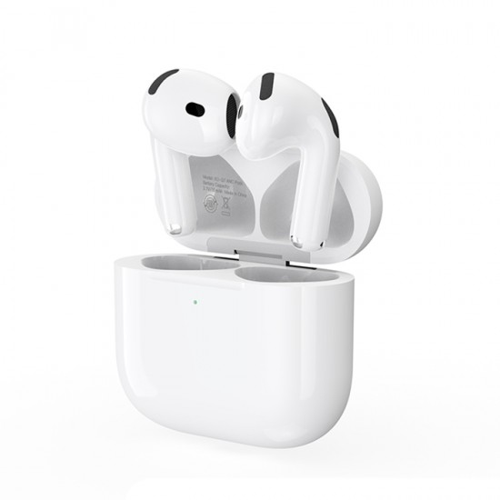 Bluetooth ακουστικά handsfree με θήκη φόρτισης σε λευκό χρώμα Bluetooth ακουστικά handsfree με θήκη φόρτισης σε λευκό χρώμα