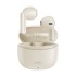 Bluetooth ακουστικά handsfree με θήκη φόρτισης, σε μπεζ χρώμα