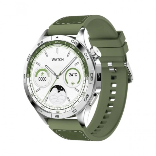 Smartwatch με οθόνη AMOLED 1.43" σε πράσινο χρώμα Smartwatch με οθόνη AMOLED 1.43" σε πράσινο χρώμα