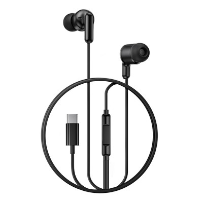 Ενσύρματα In-Ear ακουστικά με μικρόφωνο και βύσμα USB-C, σε μαύρο χρώμα Ενσύρματα In-Ear ακουστικά με μικρόφωνο και βύσμα USB-C, σε μαύρο χρώμα