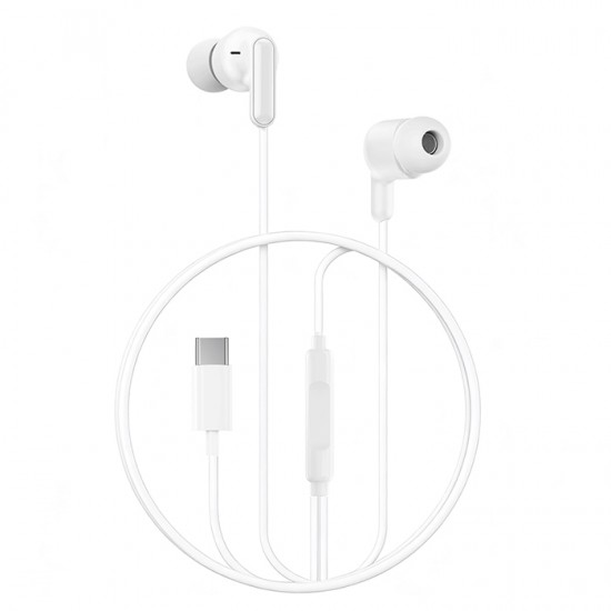 Ενσύρματα In-Ear ακουστικά με μικρόφωνο και βύσμα USB-C, σε λευκό χρώμα Ενσύρματα In-Ear ακουστικά με μικρόφωνο και βύσμα USB-C, σε λευκό χρώμα