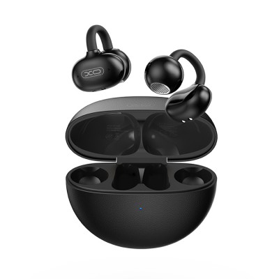 Open-ear Bluetooth ακουστικά handsfree με θήκη φόρτισης, σε μαύρο χρώμα Open-ear Bluetooth ακουστικά handsfree με θήκη φόρτισης, σε μαύρο χρώμα