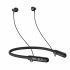 Bluetooth ακουστικά neckband σε μαύρο χρώμα