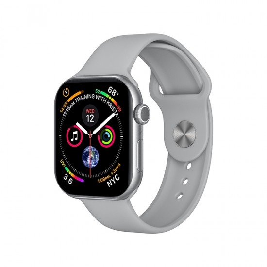 Smartwatch με οθόνη AMOLED 2.04" σε ασημί χρώμα Smartwatch με οθόνη AMOLED 2.04" σε ασημί χρώμα
