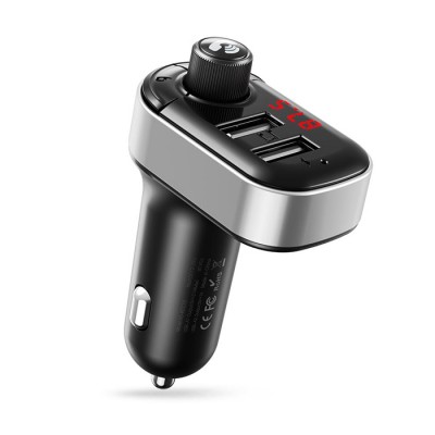 Bluetooth ΜΡ3 αναμεταδότης FM αυτοκινήτου με 2 θύρες USB-A, 15.5W Bluetooth ΜΡ3 αναμεταδότης FM αυτοκινήτου με 2 θύρες USB-A, 15.5W