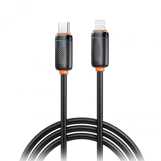 Καλώδιο USB High-Speed Τype-C αρσ. - Lightning αρσ. 27W, 1.00m σε μαύρο χρώμα Καλώδιο USB High-Speed Τype-C αρσ. - Lightning αρσ. 27W, 1.00m σε μαύρο χρώμα