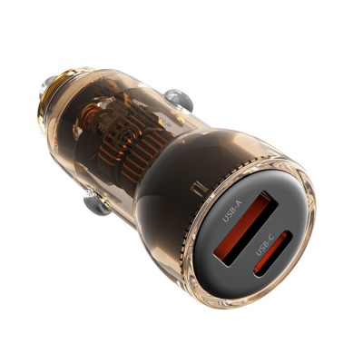 Universal φορτιστής αυτοκινήτου με 2 εξόδους, 1x USB-A & 1x USB-C, 60W Universal φορτιστής αυτοκινήτου με 2 εξόδους, 1x USB-A & 1x USB-C, 60W