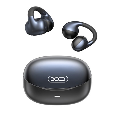 Open-ear Bluetooth ακουστικά handsfree με θήκη φόρτισης, σε μαύρο χρώμα Open-ear Bluetooth ακουστικά handsfree με θήκη φόρτισης, σε μαύρο χρώμα