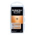 Μπαταρία ακουστικών βαρηκοΐας Duracell ActivAir 13 1.45V, σε blister 6 μπαταριών.