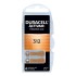 Μπαταρία ακουστικών βαρηκοΐας Duracell ActivAir 312 1.45V, σε blister 6 μπαταριών.
